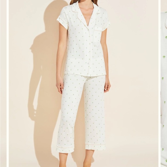 Eberjey Other - Gisele Printed TENCEL™ Modal Short Sleeve Cropped PJ Set size Large Eberjey